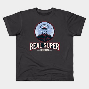 Real Superheroes - Navy Kids T-Shirt